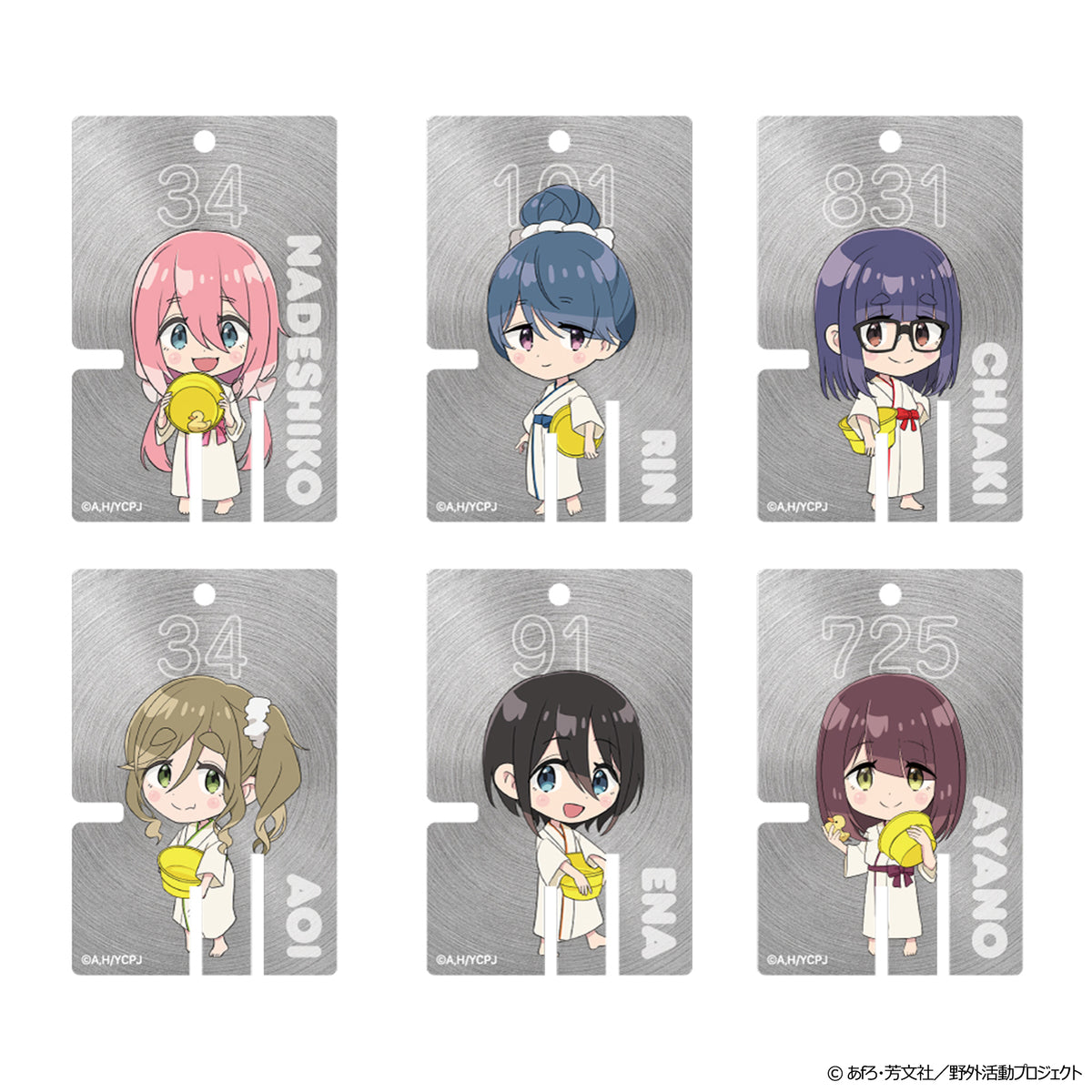 ゆるキャン × ばくだん焼き コラボ アクリルキーホルダー 全10種セット ばくだん焼本舗【公式】 on X: 