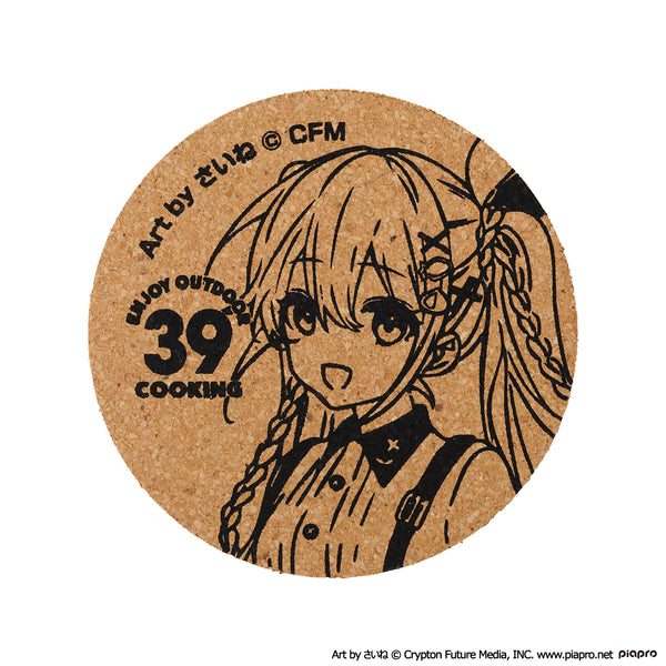 初音ミク OUTDOOR COOKING コルクコースター