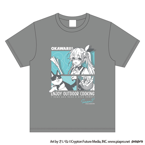 初音ミク OUTDOOR COOKING OKAWARI!! Tシャツ