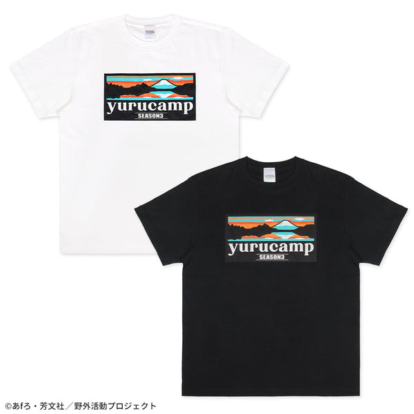 ゆるキャン△SEASON３ ふじさんロゴＴシャツ 逆さ富士ver.B