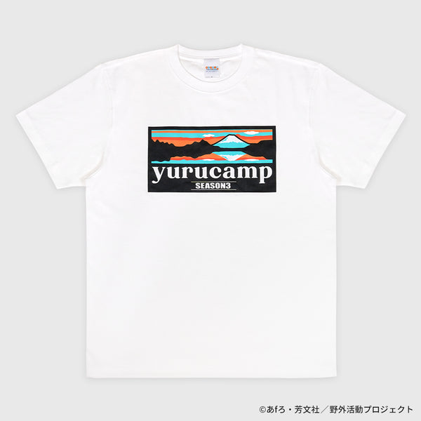 ゆるキャン△SEASON３ ふじさんロゴＴシャツ 逆さ富士ver.B