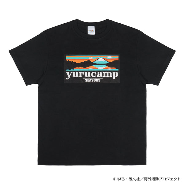 ゆるキャン△SEASON３ ふじさんロゴＴシャツ 逆さ富士ver.B