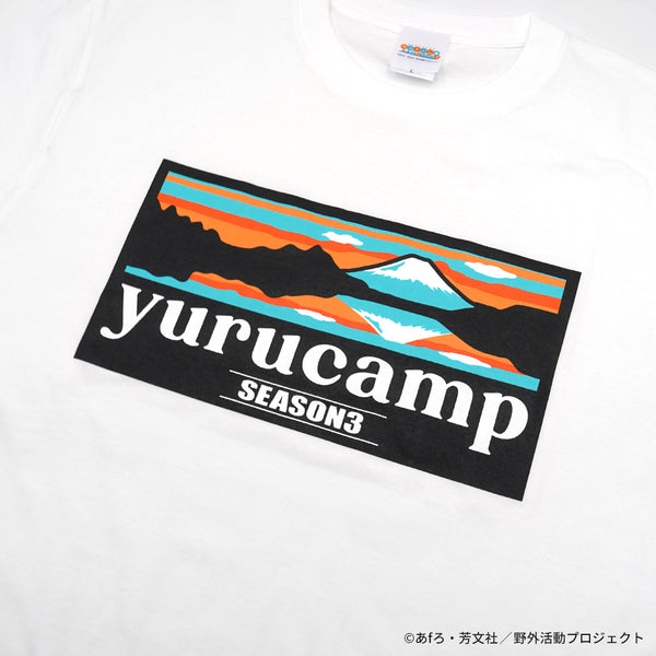 ゆるキャン△SEASON３ ふじさんロゴＴシャツ 逆さ富士ver.B